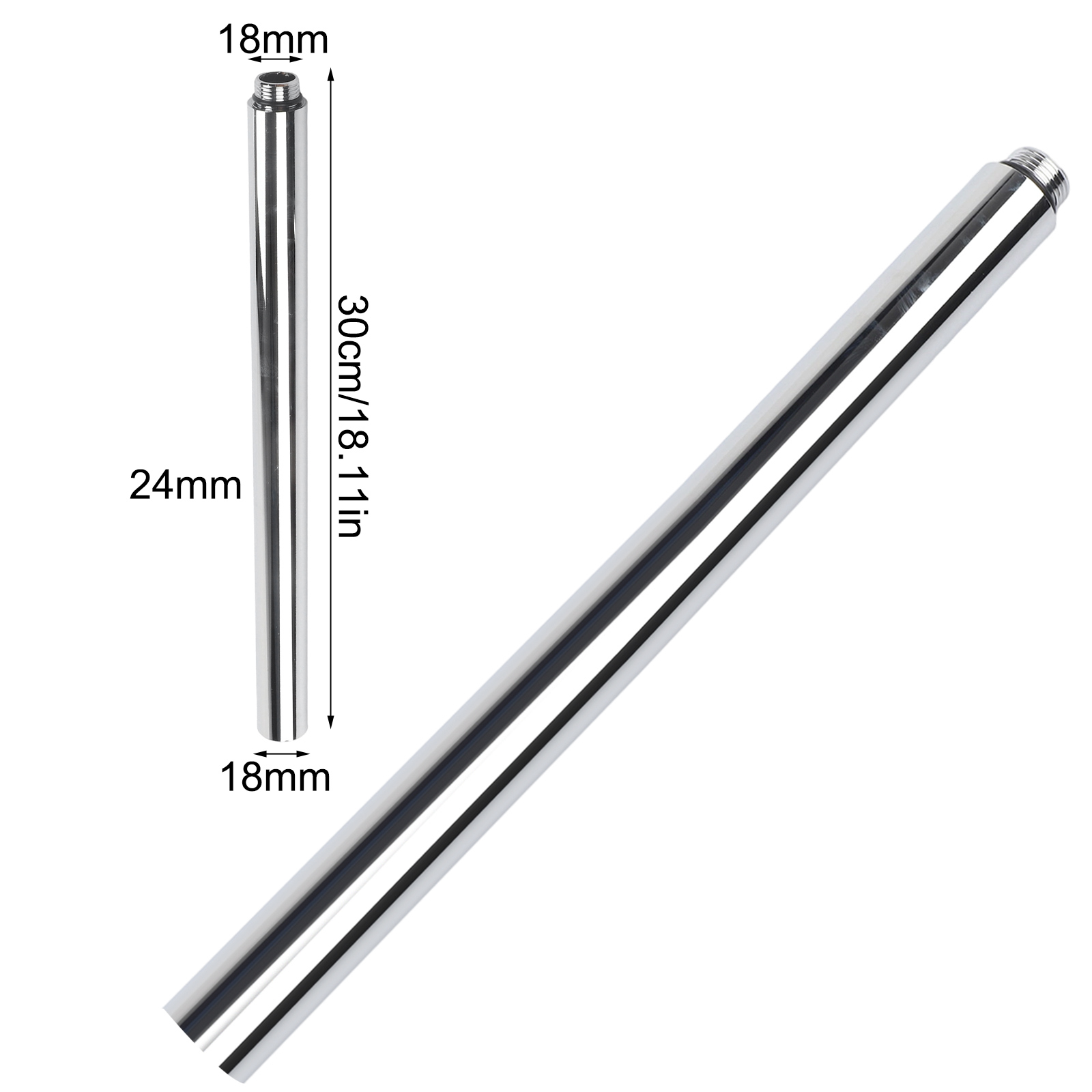 Home Bathroom Faucets - 30cm Shower Extender Bathtub Shower System