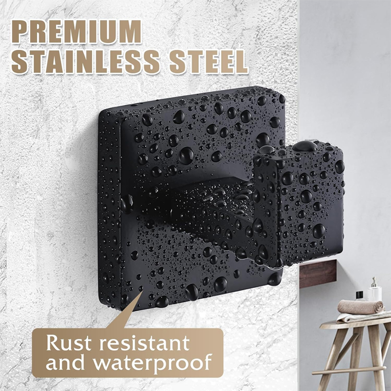 Matte Black Towel Hook Stainle - Home Bathroom Towels recension och pris