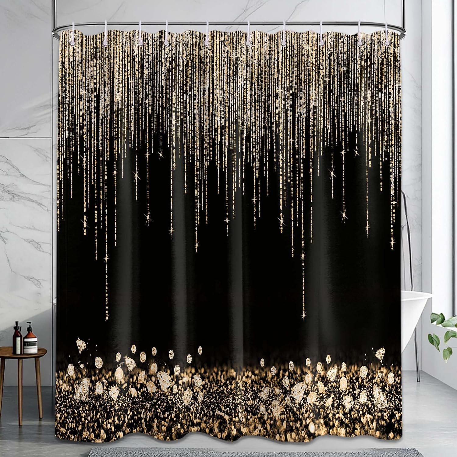 Luxurious Gold Glitter Shower  - Home Bathroom Spa recension och pris