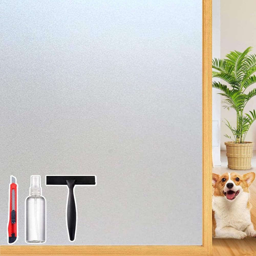 Rosted Glass Window Privacy Fi - Home Bathroom Window Tint recension och pris