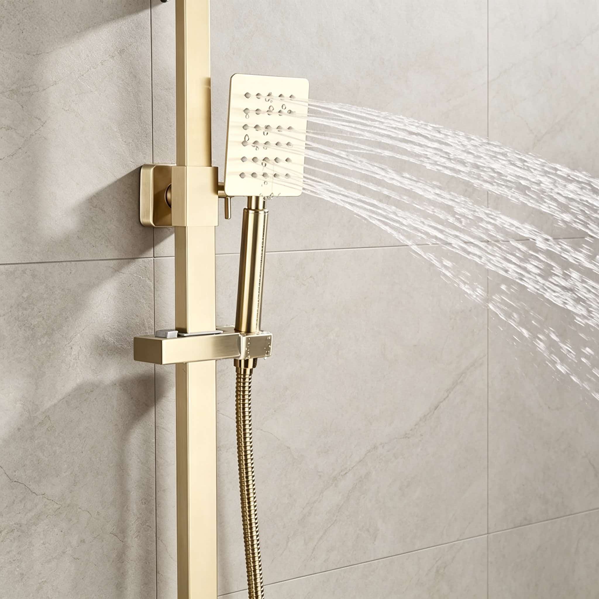 Gold shower set stainless stee - Home Bathroom Faucets recension och pris