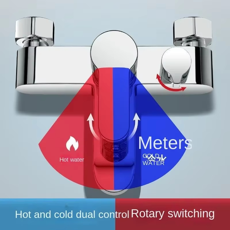 1pc Bathroom Triple Shower Fau - Home Bathroom Faucets recension och pris
