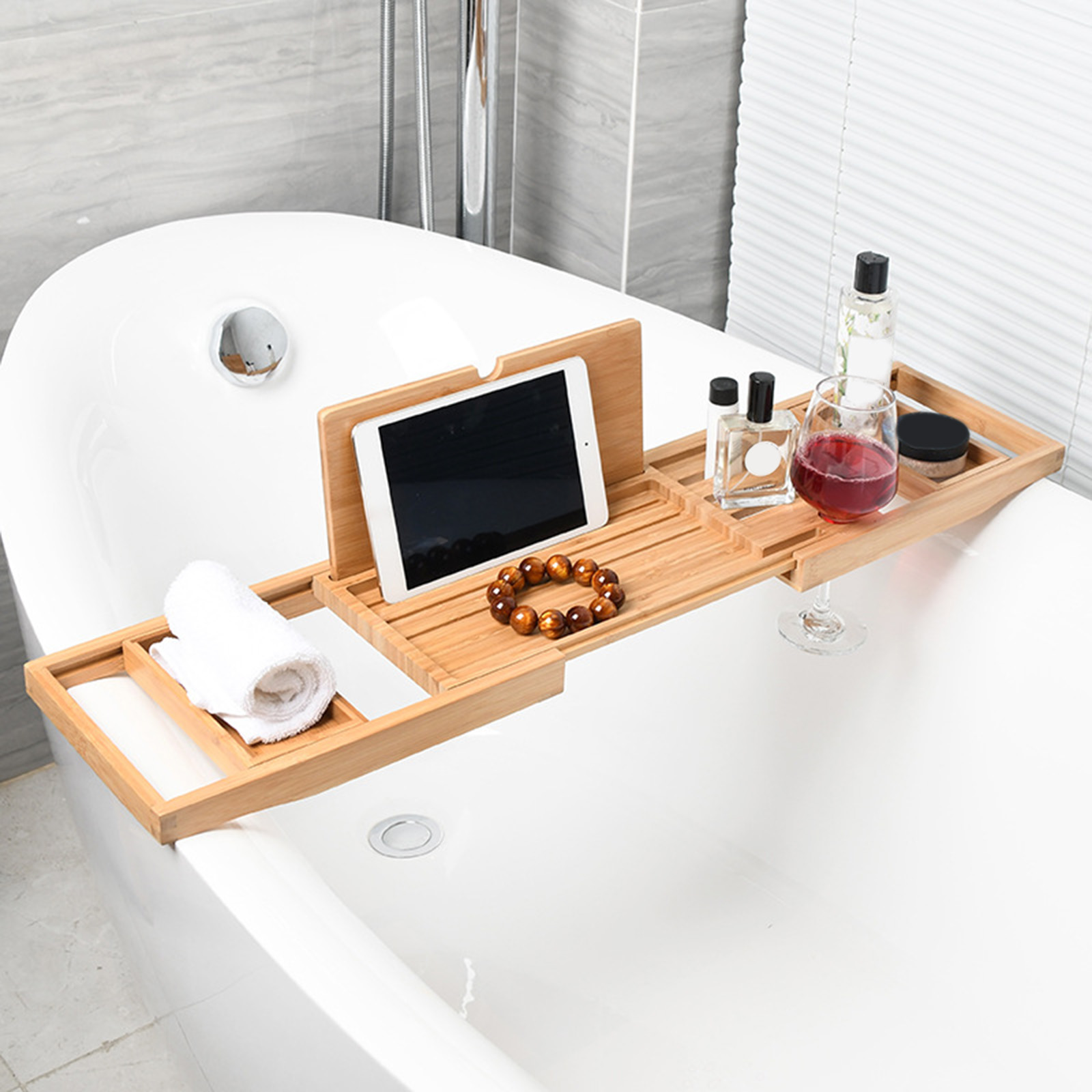 Bathtub Rack Bridge Storage Or - Bath Caddy Tray recension och pris