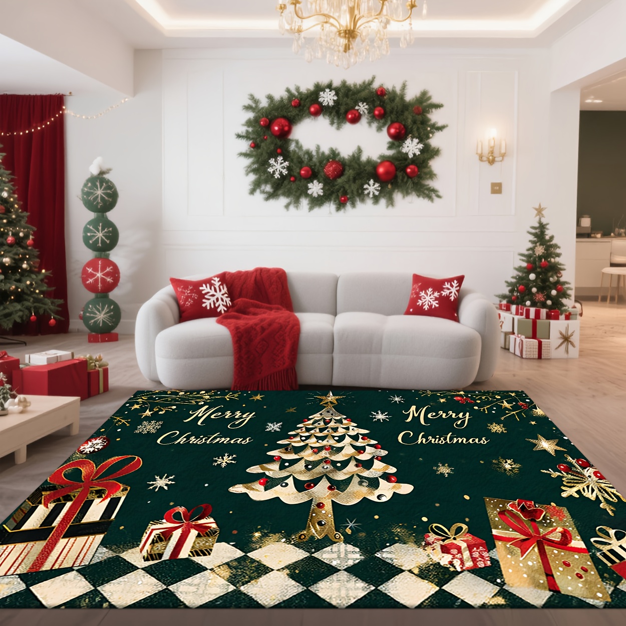 2D Printed Fashion Christmas R - Home Bathroom Scene recension och pris