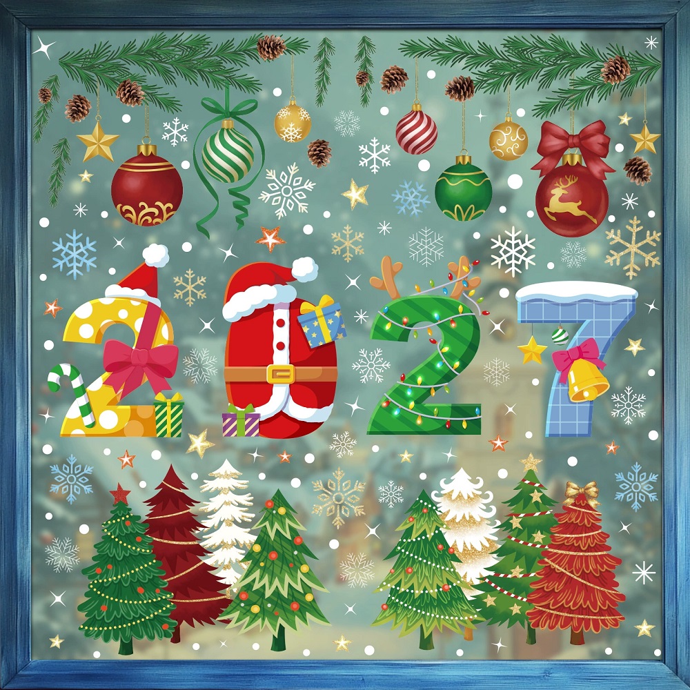 2027 Merry Christmas Decoratio - Home Bathroom Wall Decor recension och pris