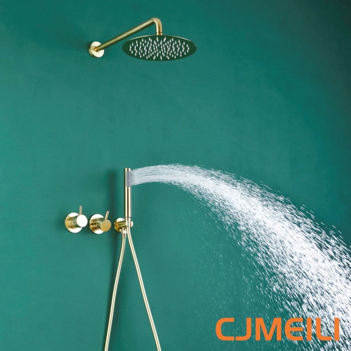 Brushed Gold Concealed Shower  - Shower Head Rain recension och pris