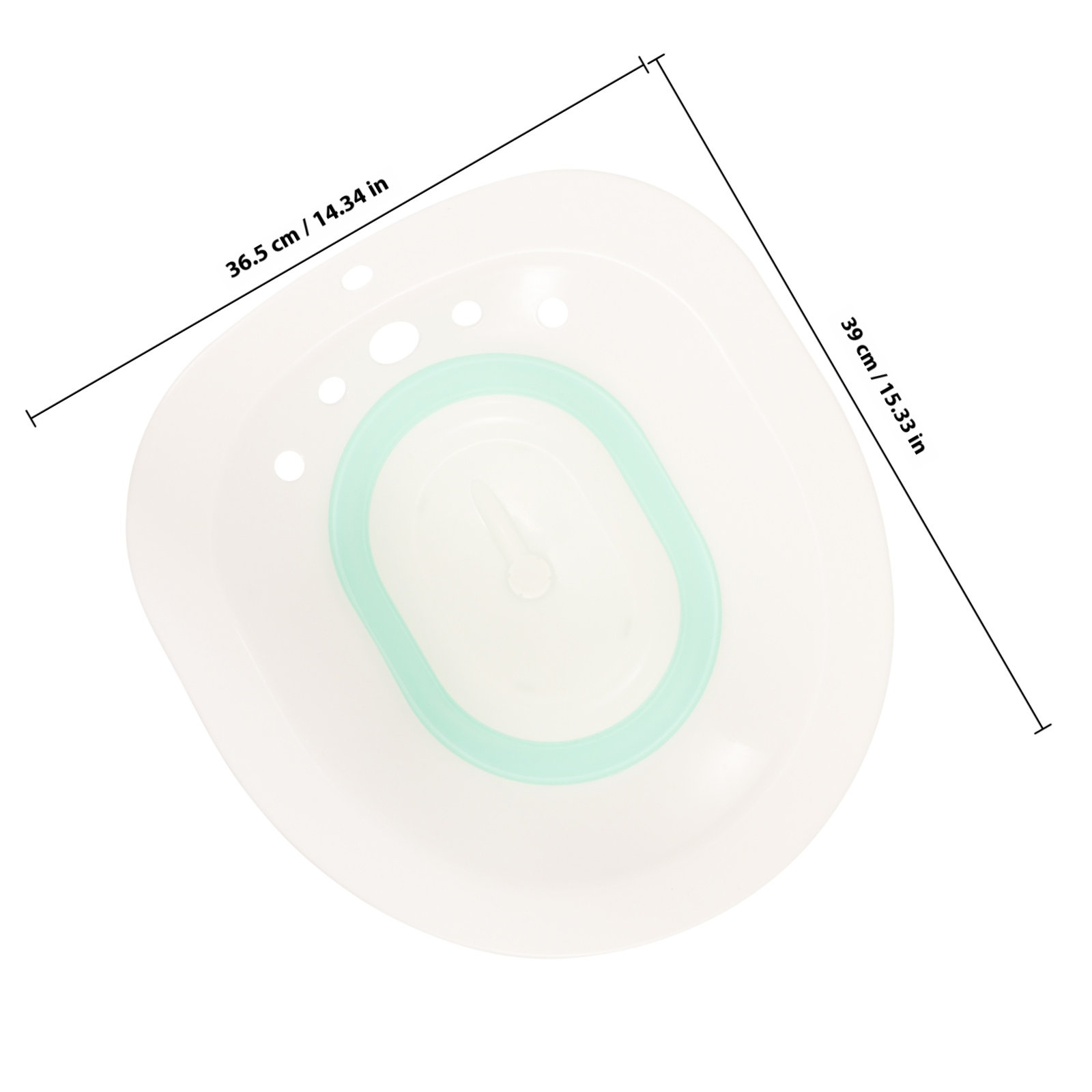 Sitz Bath Basin Foldable White - Home Bathroom Cleaning recension och pris