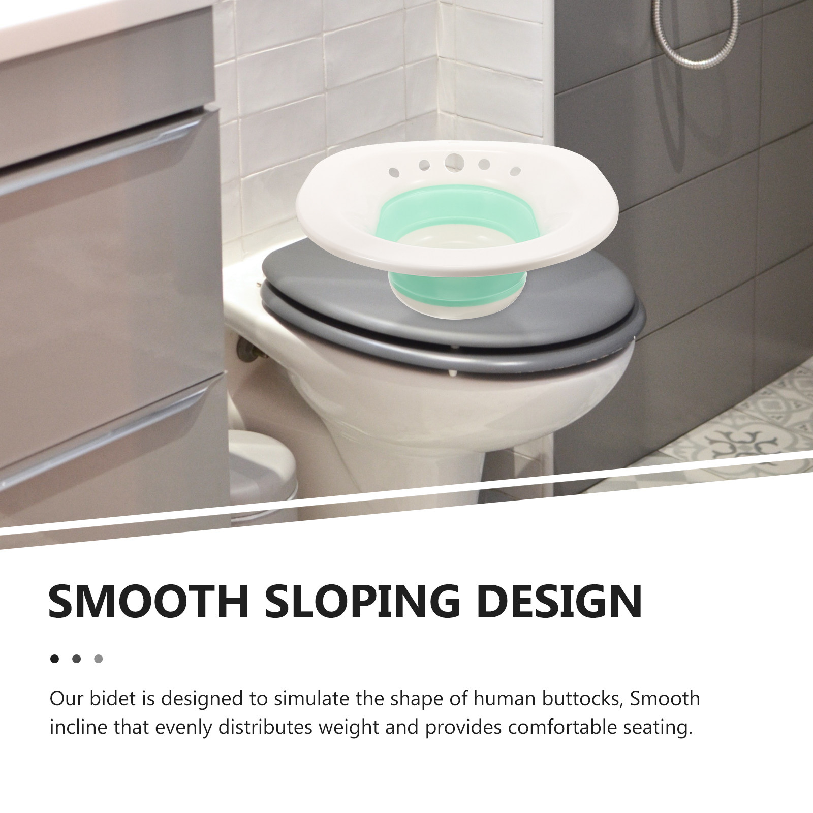 Sitz Bath Basin Foldable White - Home Bathroom Cleaning recension och pris