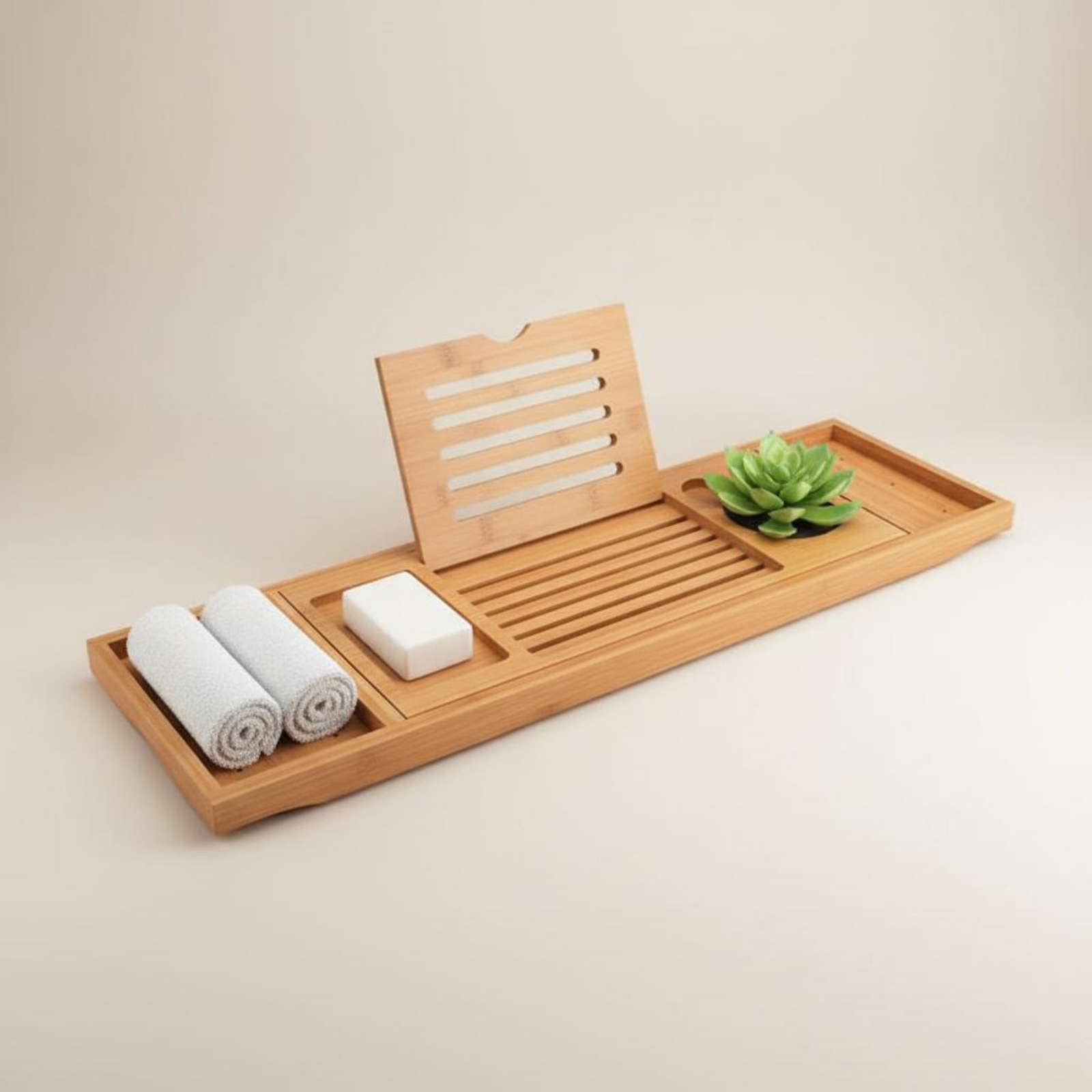 Bathtub Tray Wood Grain Bath T - Bath Caddy Tray recension och pris