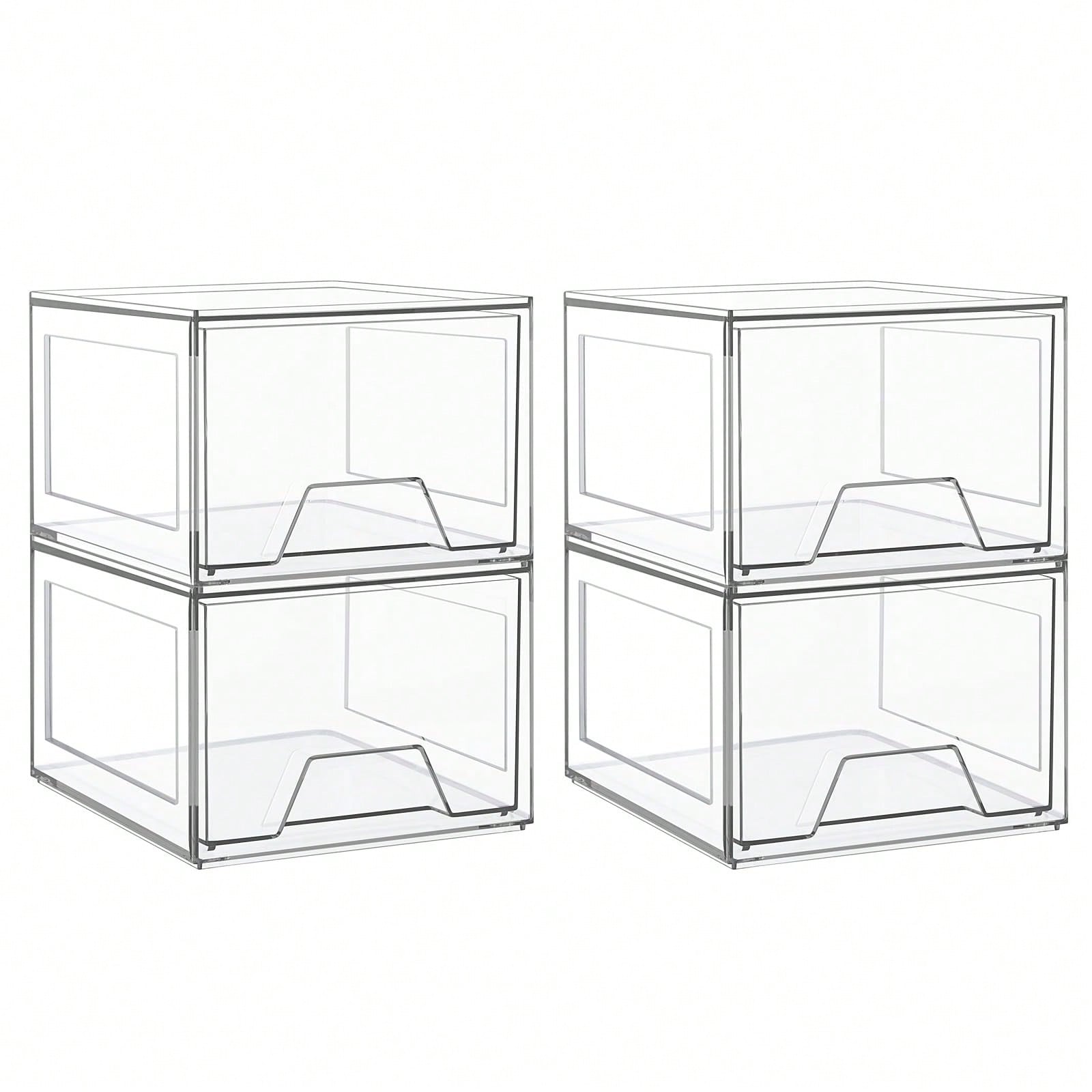2/4 Pack Stackable Makeup Orga - Home Goods Bathroom Cabinets recension och pris