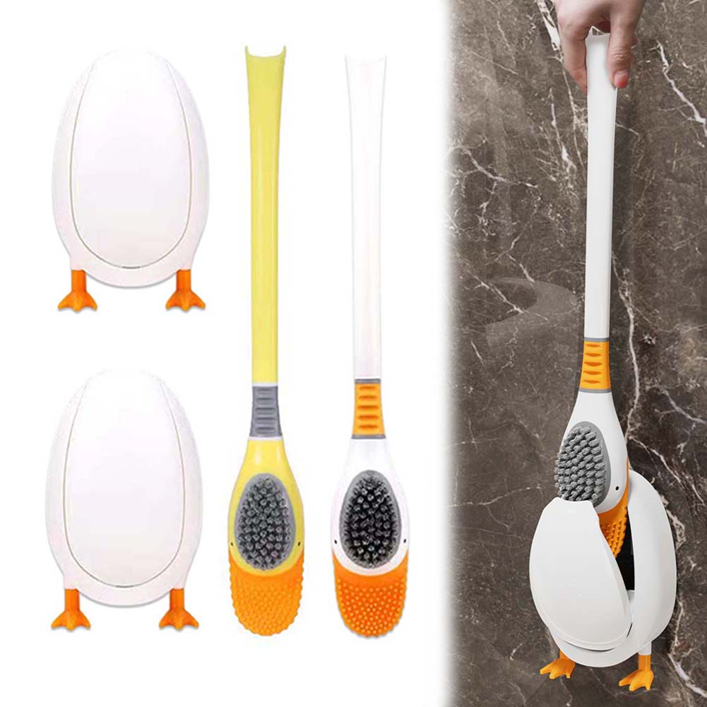1PC Silicone Toilet Brush With - Home Bathroom Cleaning recension och pris