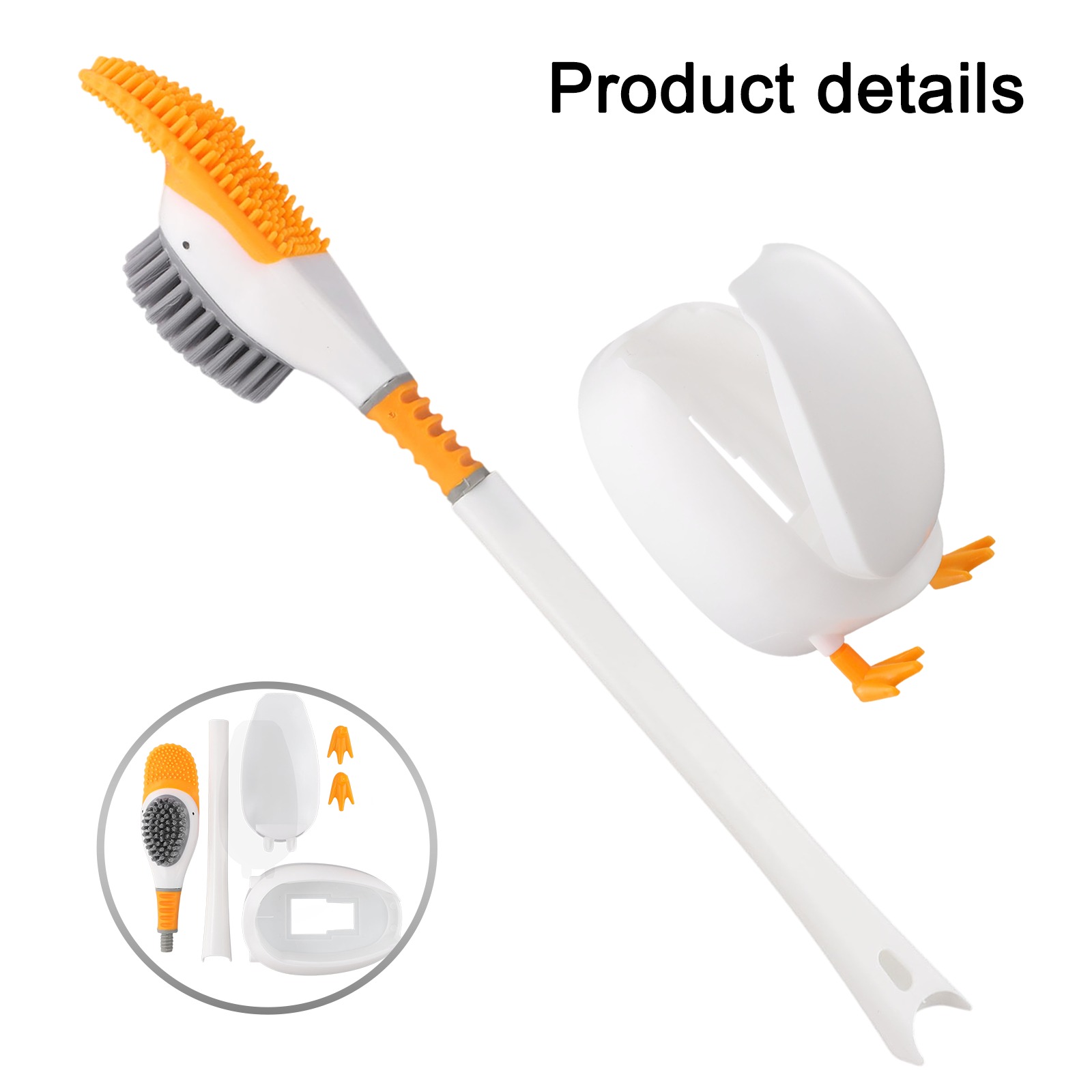 1PC Silicone Toilet Brush With - Home Bathroom Cleaning recension och pris