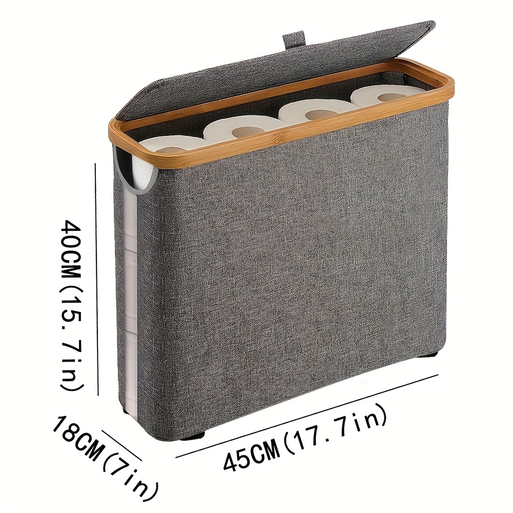Bamboo Toilet Paper Storage Ba - Home Goods Bathroom Cabinets recension och pris