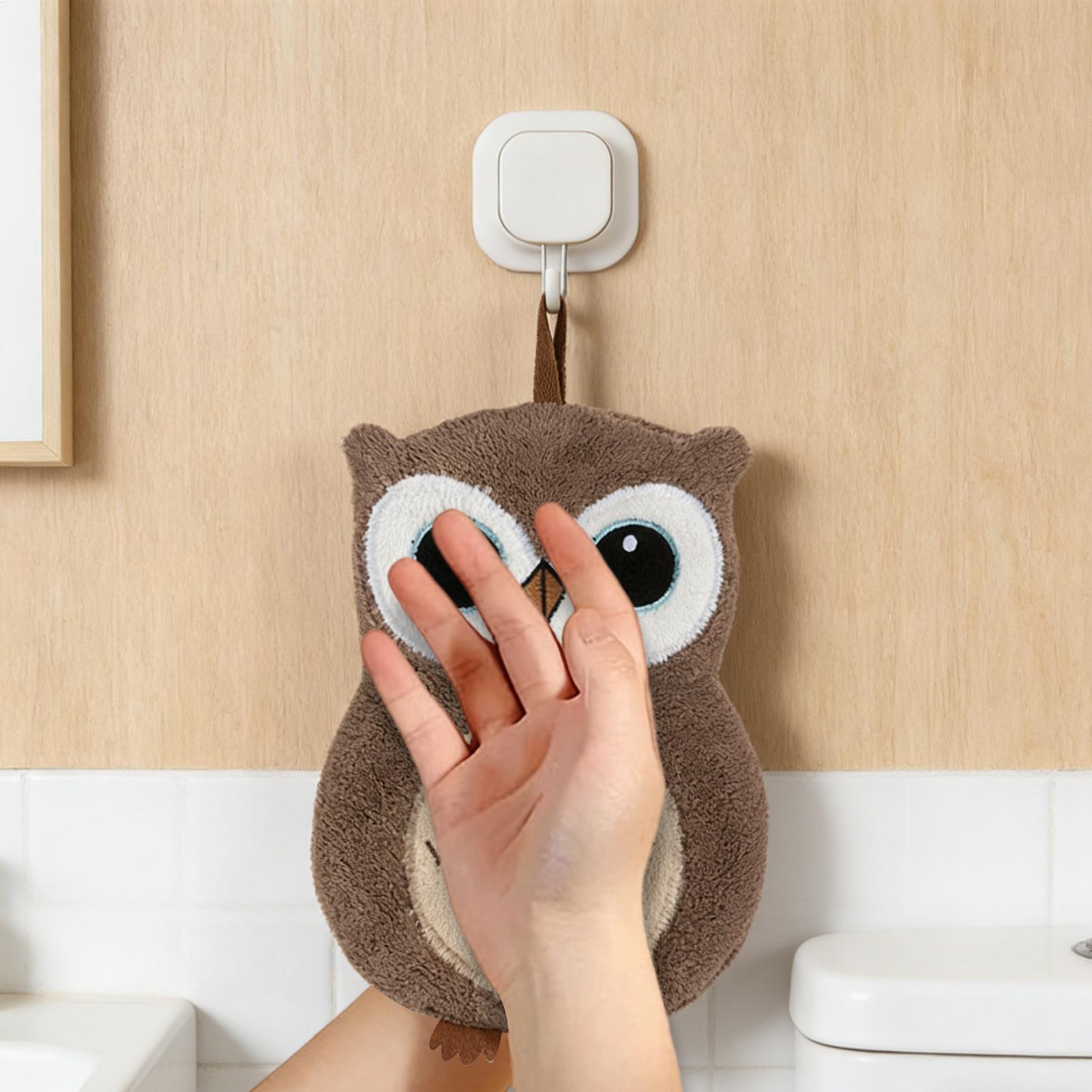Hand Towel Owl Shape Hangable  - Home Bathroom Towels recension och pris