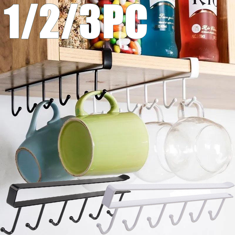 1/2/3PC 6 Hooks Kitchen Cabine - Home Goods Bathroom Cabinets recension och pris