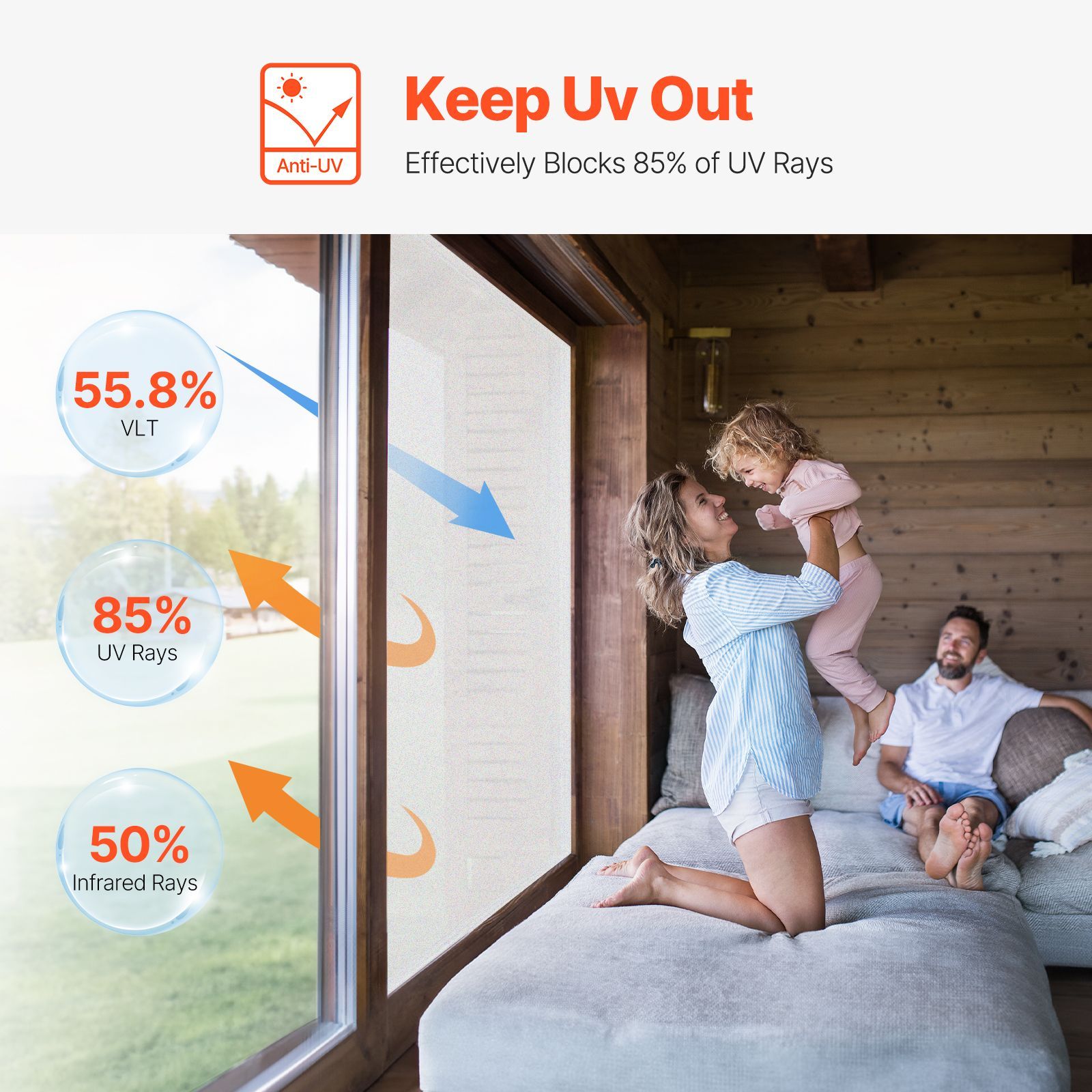 Window Privacy Film, Frosted G - Home Bathroom Window Tint recension och pris