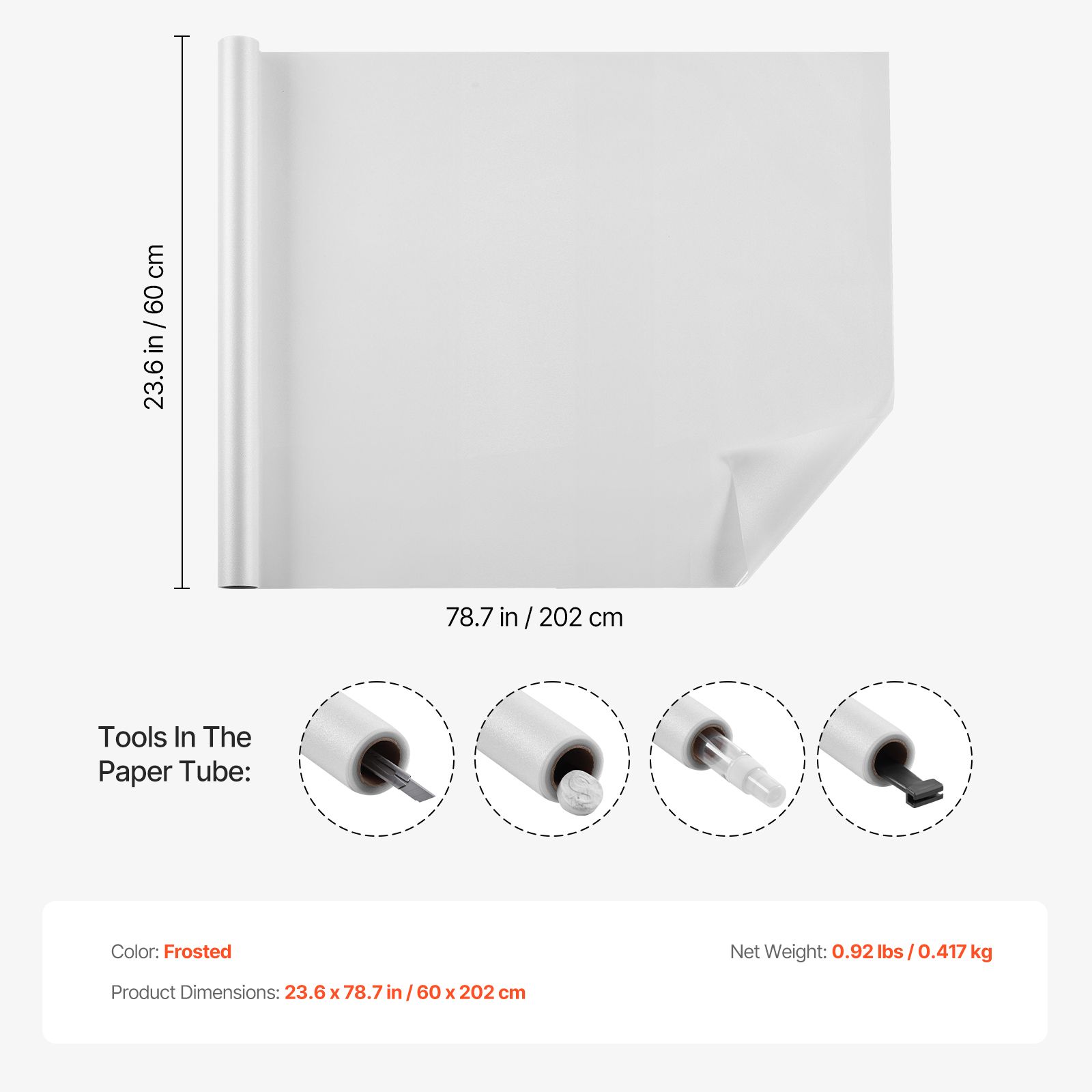 Window Privacy Film, Frosted G - Home Bathroom Window Tint recension och pris