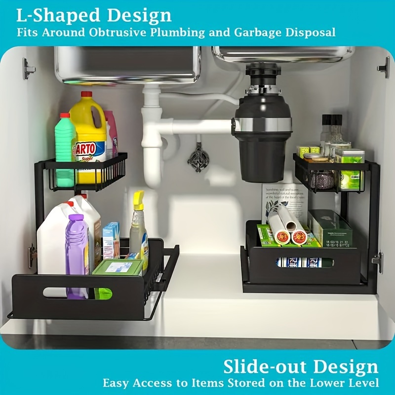 Pull-Out Under Sink Organizer, - Home Goods Bathroom Cabinets recension och pris