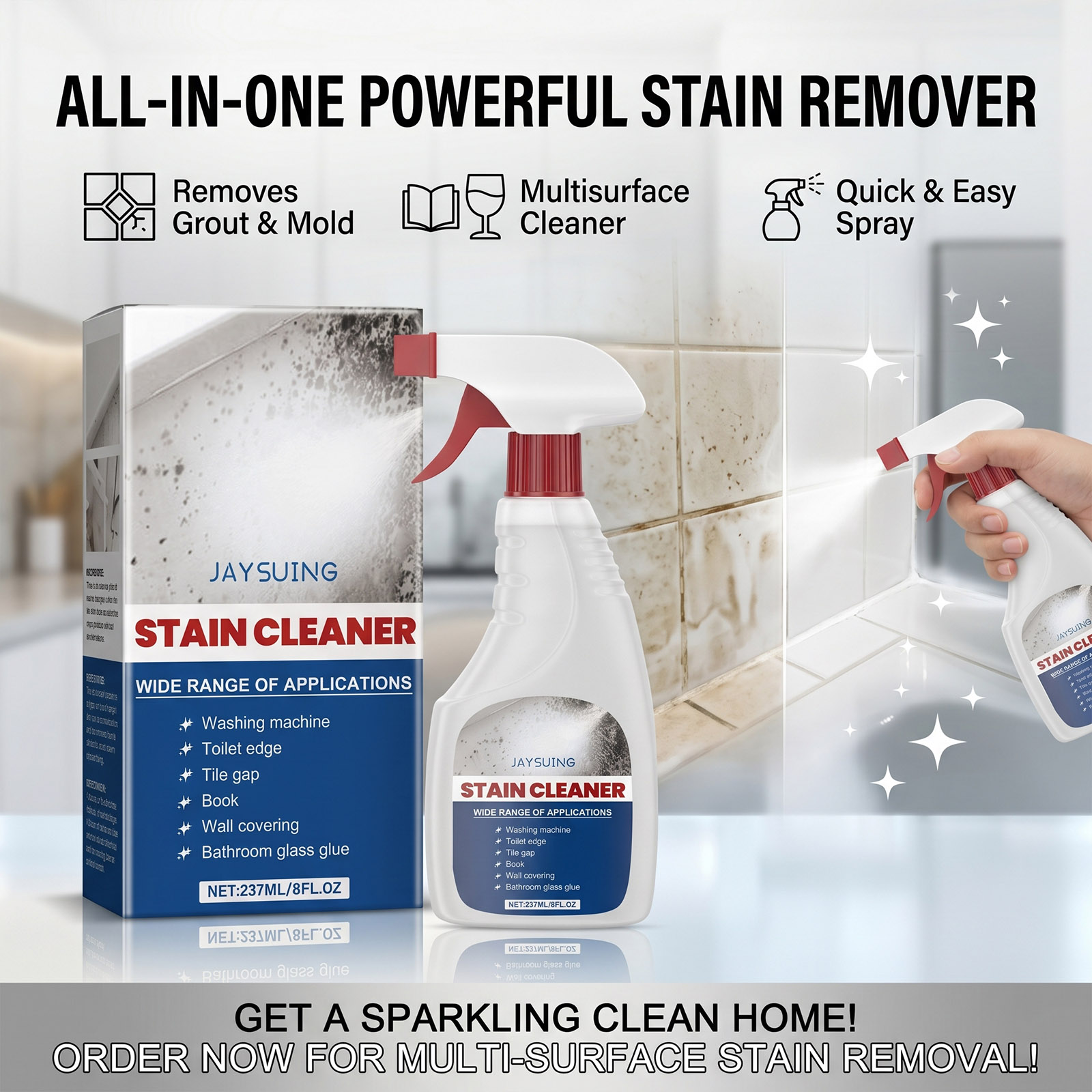 Mildew Remover Wall Spray Clea - Home Bathroom Cleaning recension och pris