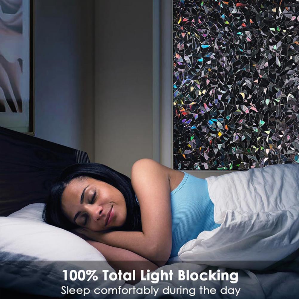 3D Black Rainbow Window Blacko - Home Bathroom Window Tint recension och pris