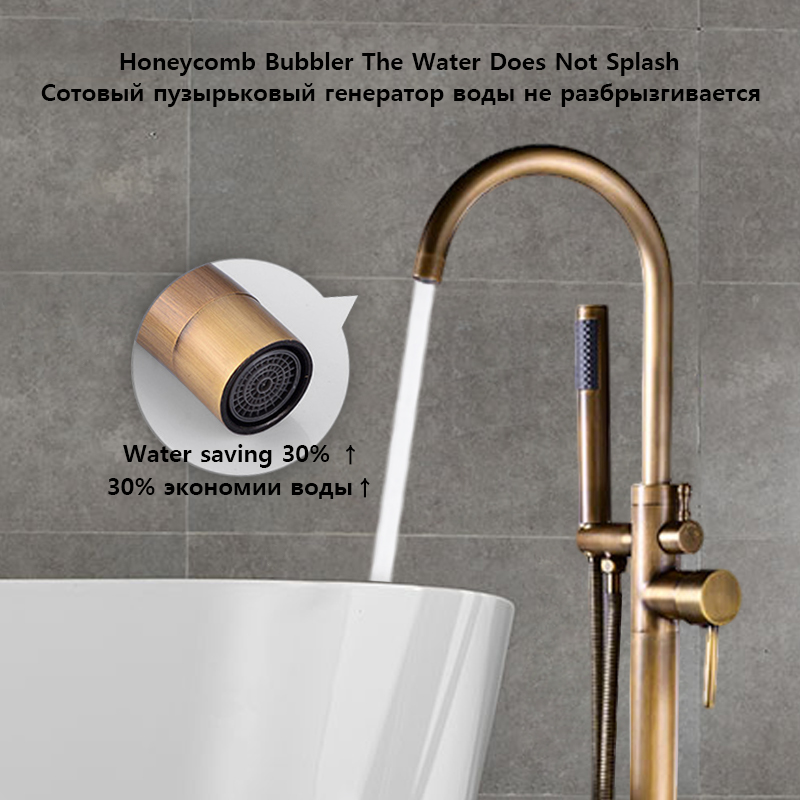 Luxury Modern Brass Freestandi - Home Bathroom Faucets recension och pris