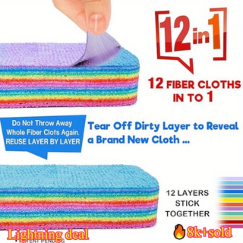 1PC ,12 layer fiber, perfect c - Home Bathroom Cleaning recension och pris