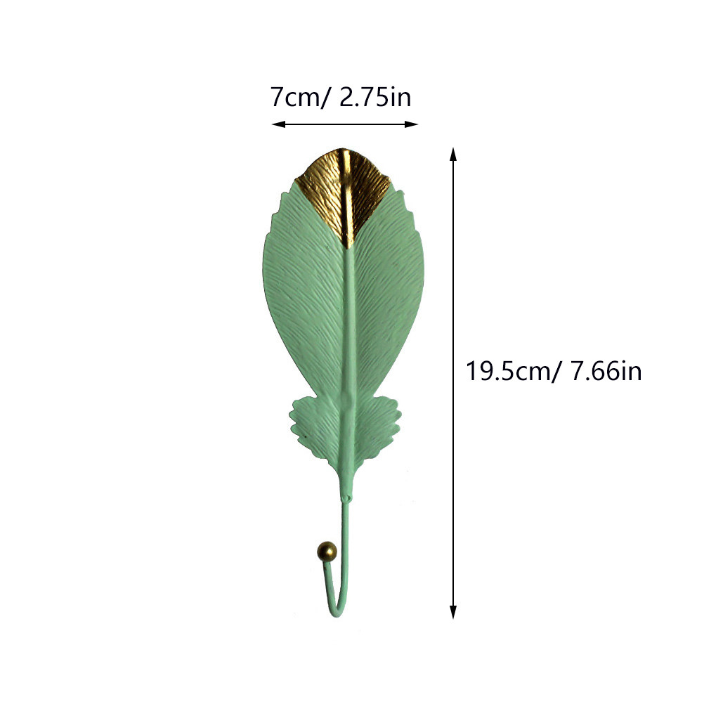 3Pcs Mini Leaf Shape Wall Hook - Home Bathroom Wall Decor recension och pris