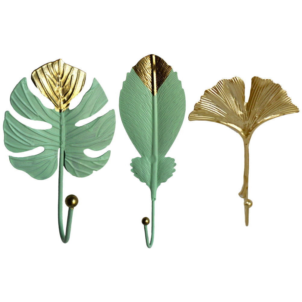 3Pcs Mini Leaf Shape Wall Hook - Home Bathroom Wall Decor recension och pris