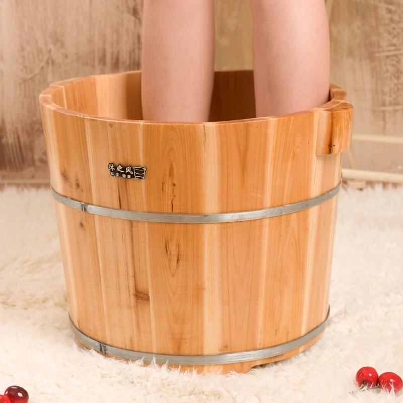 Wood Foot Soaking Tub Deep Ins - Home Bathroom Spa recension och pris