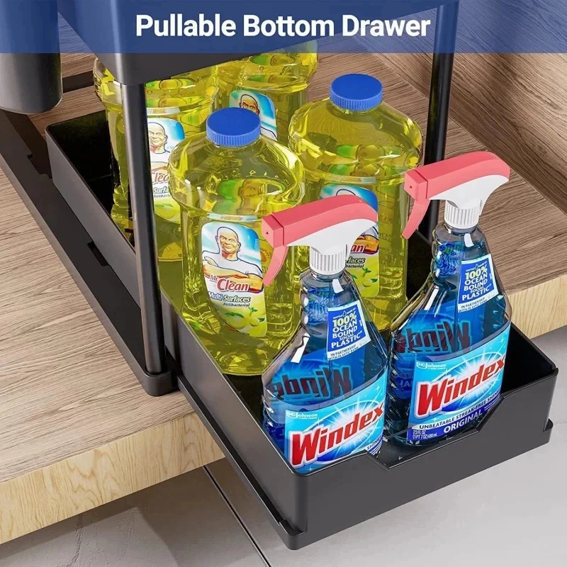 2 Tier Under Sink Organizer Sl - Home Goods Bathroom Cabinets recension och pris