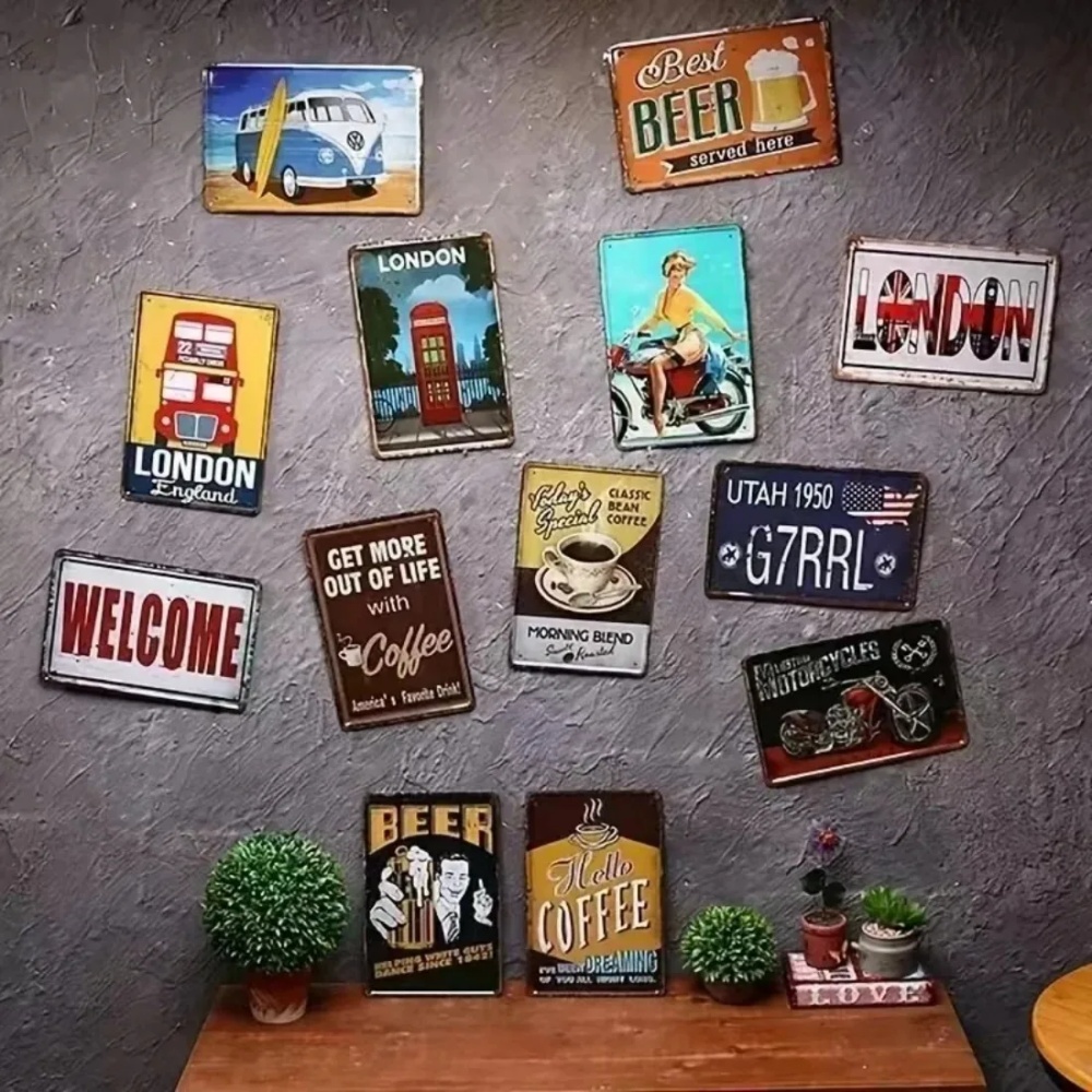 CIFBUY Vintage Funny Cat Alumi - Home Bathroom Wall Decor recension och pris