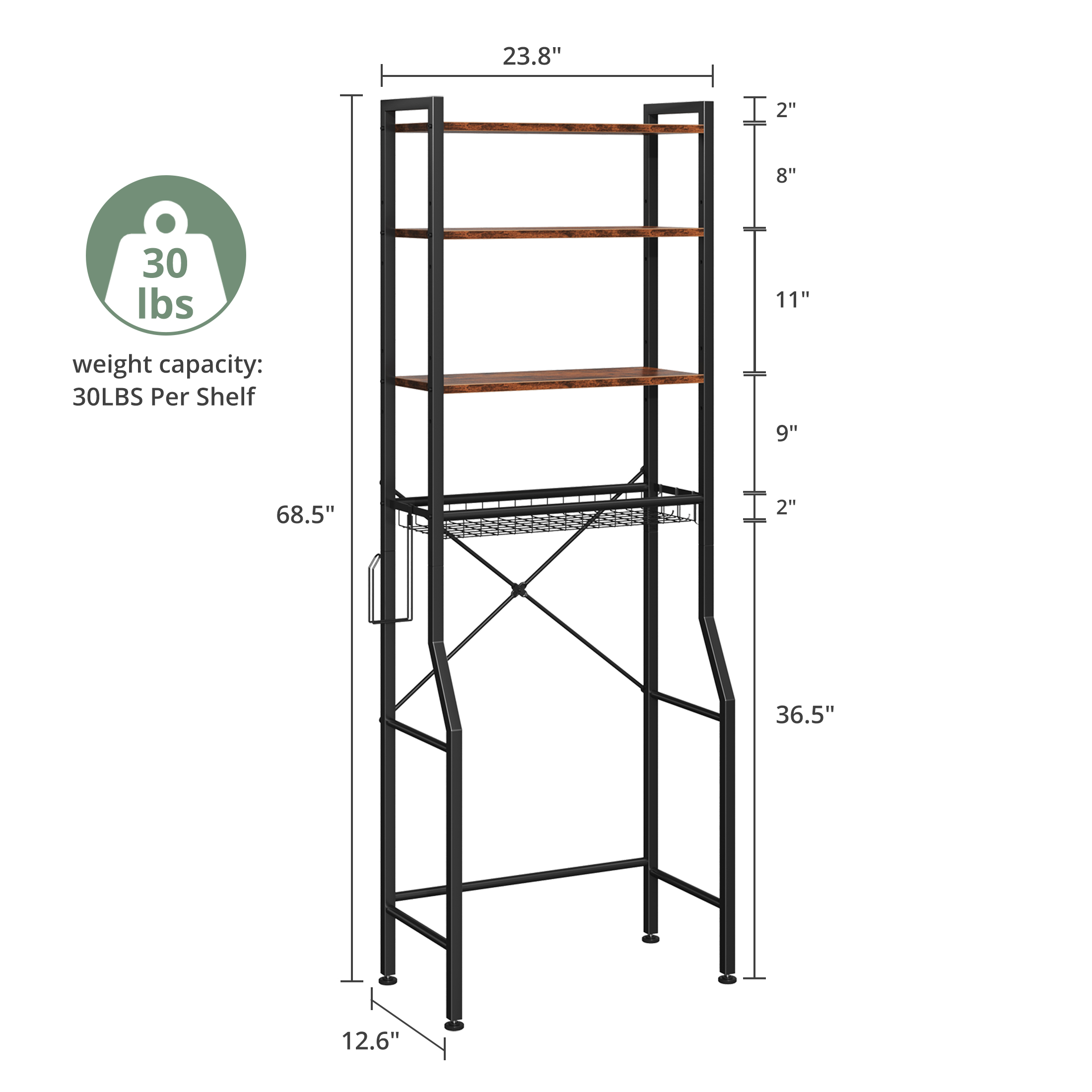 JHK 4-Tier Freestanding Bathro - Home Goods Bathroom Cabinets recension och pris